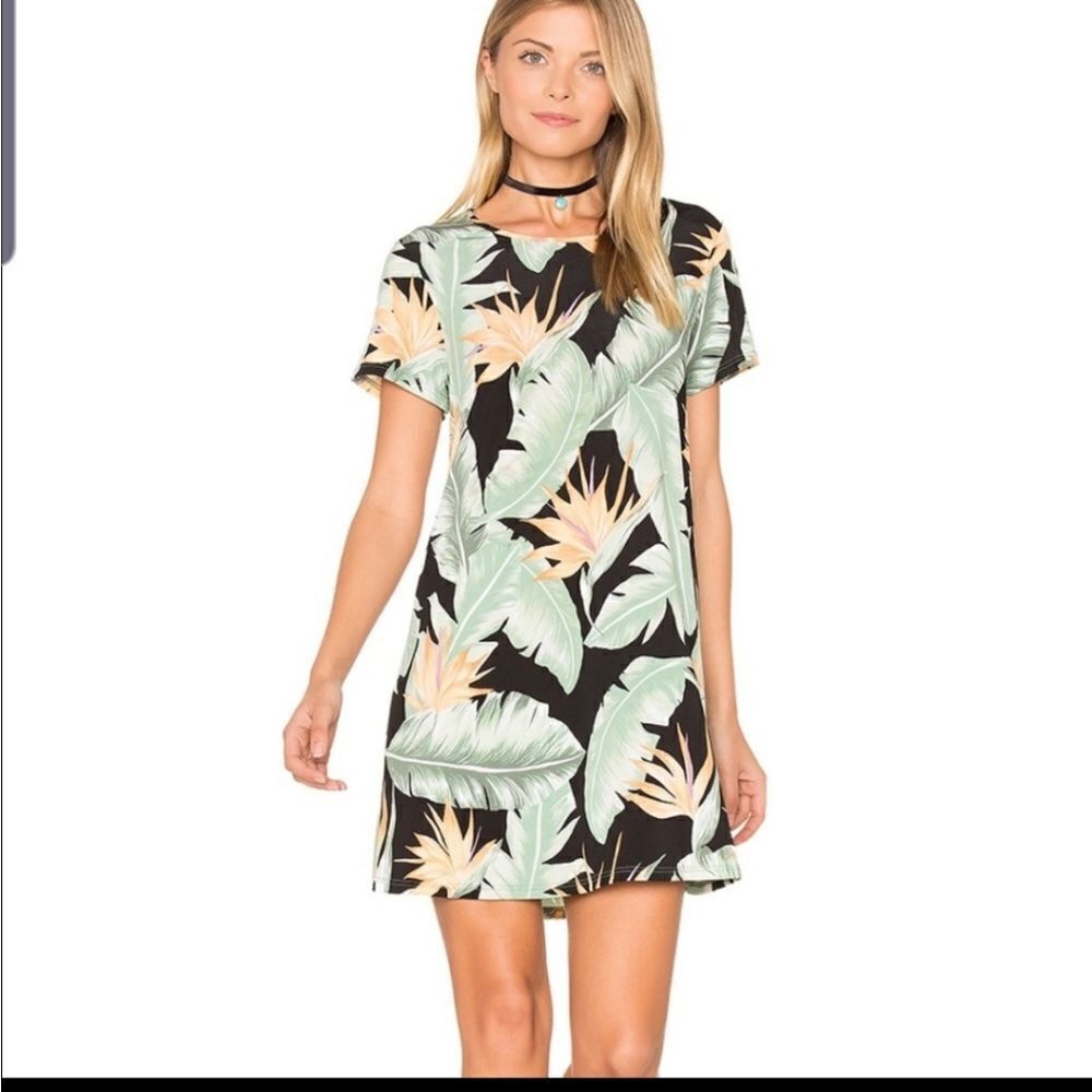 Show  me your mumu em palm print mini dress sz XS